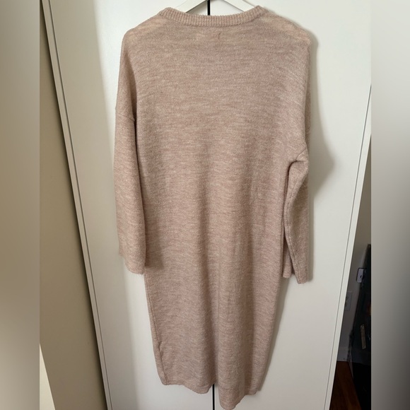 OAK AND FORT LONG KNIT SWEATER - S - LIGHT BEIGE - Picture 2 of 3